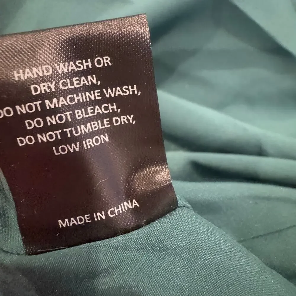 Hutch Women's Floral V-Neck Beck Maxi Wrap Dress Cap Sleeves Green Size XL NWT - Picture 11 of 12